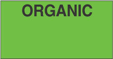 Green Organic Monarch Labels - Monarch 1110 Series