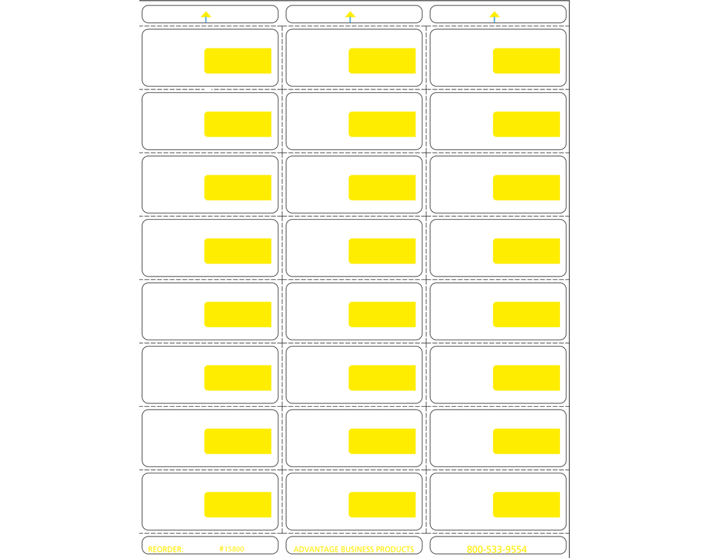 Labels 24up Vinyl - Yellow 24up Portrait Retail Price Label Sheets – grocerysigns.com