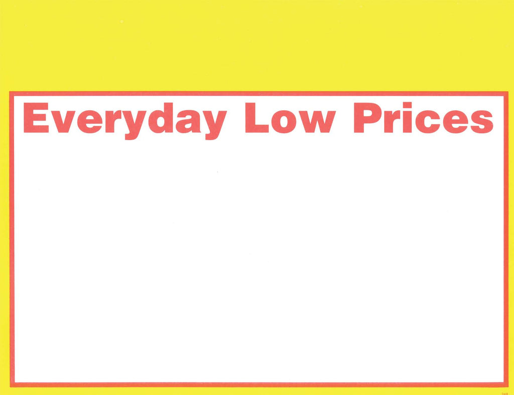 Everyday Low Price Shelf Sign - 1up